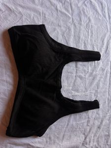 victoria’s secret Black Ribbed Sports Bra