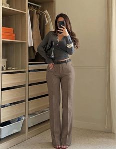 Mango Houndstooth Trousers