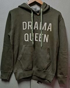 Drama Queen Olive Green Hoodie