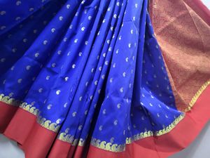 Royal Blue Saree In silk