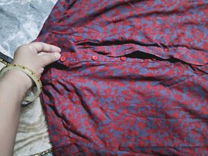 Men's Red Kurta