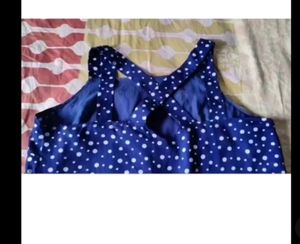 Blue Polka Dot Dress