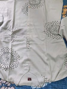 Elegant Purple Printed Kurta Set