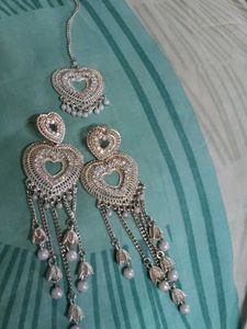 Elegant Heart Design Jewellery Set