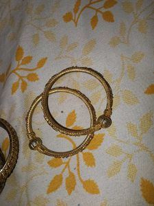 Elegant Gold-Tone Bangles Set
