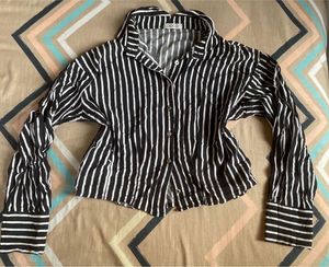 Striped Crop Shirt