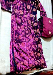 💜✨silk purple pakistani suit
