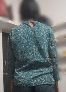 Floral Teal Long Sleeve Top