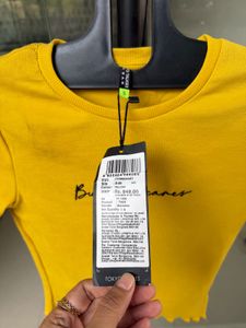 Yellow Graphic Print T-Shirt