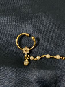 RadhaKrishna Inspired Pearl Nath with Chain