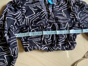 Stylish Black &amp; White Printed Co-ord Set