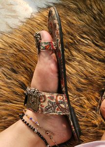 Ethnic Toe Ring Sandal