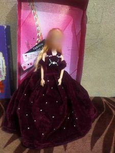 Elegant violet gown for barbie 🌷