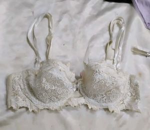 Victorias Secret White Lace Lingerie Set
