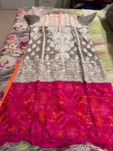 original pakistani lakhani brand party wear 3 piec