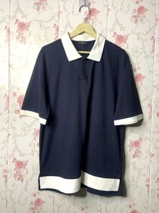 Stylish Two-Tone Polo Shirt