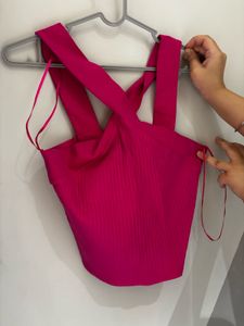 ZARA Criss-Cross Crop Top