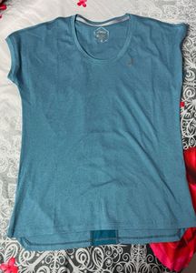 Blue Athletic Tee &amp; Leggings Set