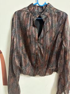 Vintage Kibo Sheer Blouse - L