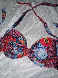 Vibrant Floral Bikini Top