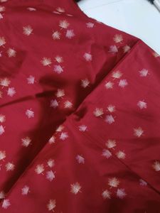 1.5 Metre Blood Red Colour Cotton Material