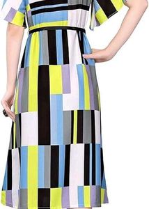 Summer Casual Dress with Tie Belt