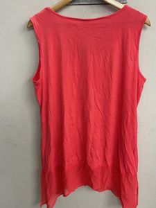 Coral Sleeveless Flowy Top