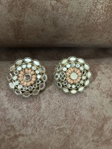 Stunning Ethnic Mirror Work Earrings
