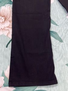 girls new Black Wide leg jeans with top