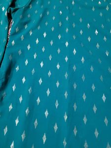 Teal Diamond Print Kurti