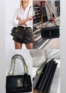 Ysl Black Leather Shoulder Bag