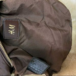 H&amp;M Chic Brown Faux Leather Hobo Bag