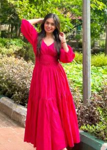 Vibrant Pink Maxi Dress