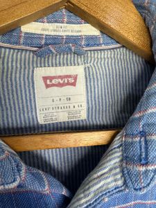 Levi's Blue Plaid Short Sleeve Shirt