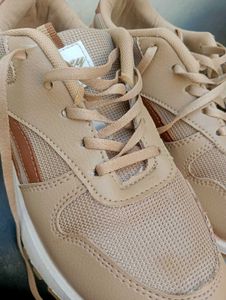 WALKLINE Gracy 04 Beige Tan Training &amp; Gym Shoes F