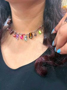 Colorful Beaded Choker Necklace