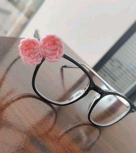 Crochet Bow Glasses Accessories