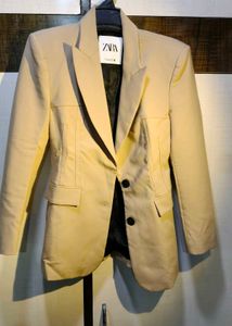 Zara Beige Blazer - Chic & Stylish