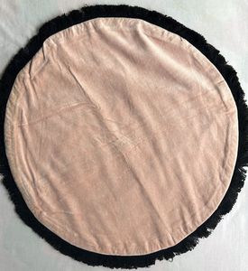 45 D Round Pink Or Sea Green Cushion Cover- 1 Pc