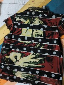 Unique Graphic Print Top