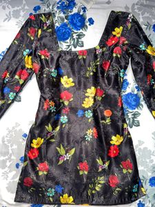 Floral Print Mini Dress