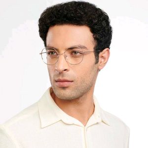 Lenskart John Jacobs Online Gold Full Rim Geometri