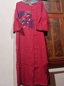 Pretty Rose Colour Kurta Top💗🎀