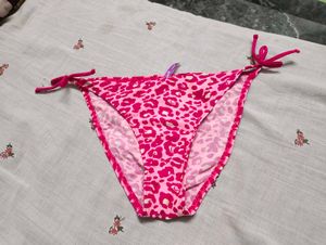 Pink Leopard Print Bikini Bottoms