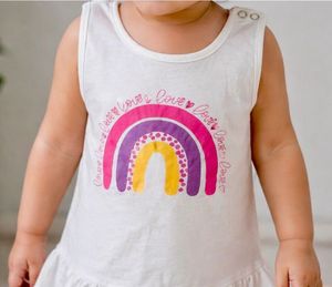 Adorable Rainbow Dress for Girls