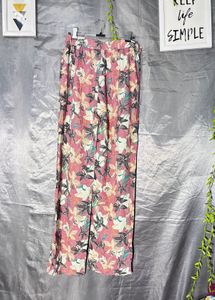 PULL&amp;BEAR Floral Wide Leg Pants