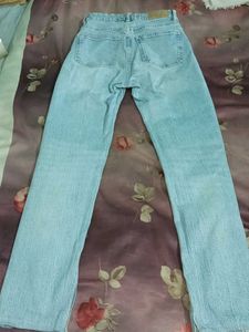 ZARA Light Wash Straight Leg Jeans