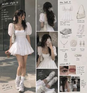 white angelic mini dress