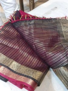 Vibrant Pink Embroidered Saree