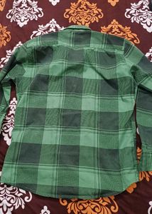 Men's Green Plaid Casual Shirt
